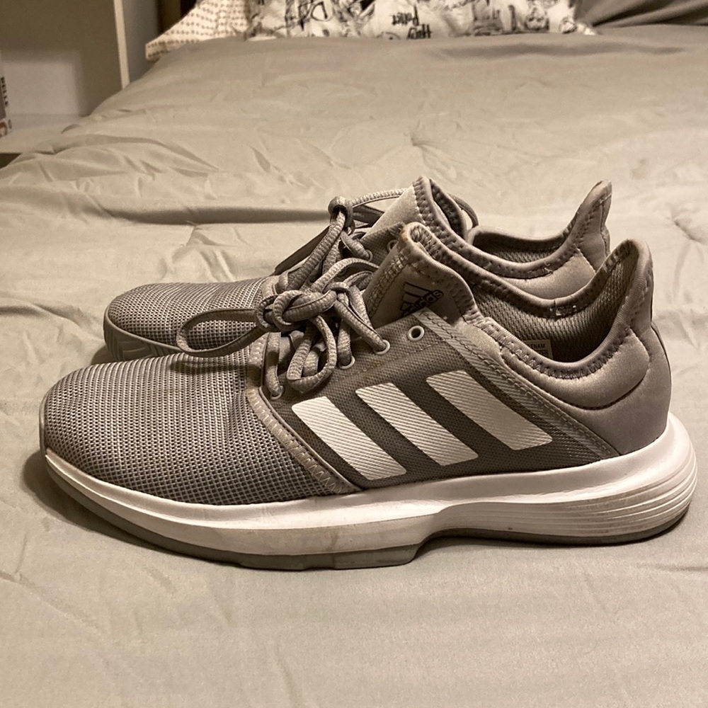 Adidas Grey Tennis Shoes
